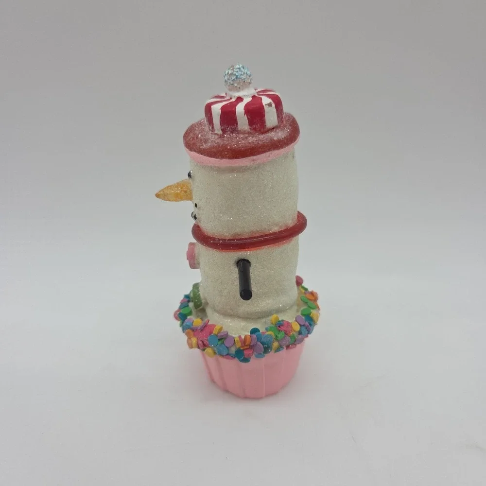 SCF S'more Snowman Ornament Cupcake Mint Candy 3.75